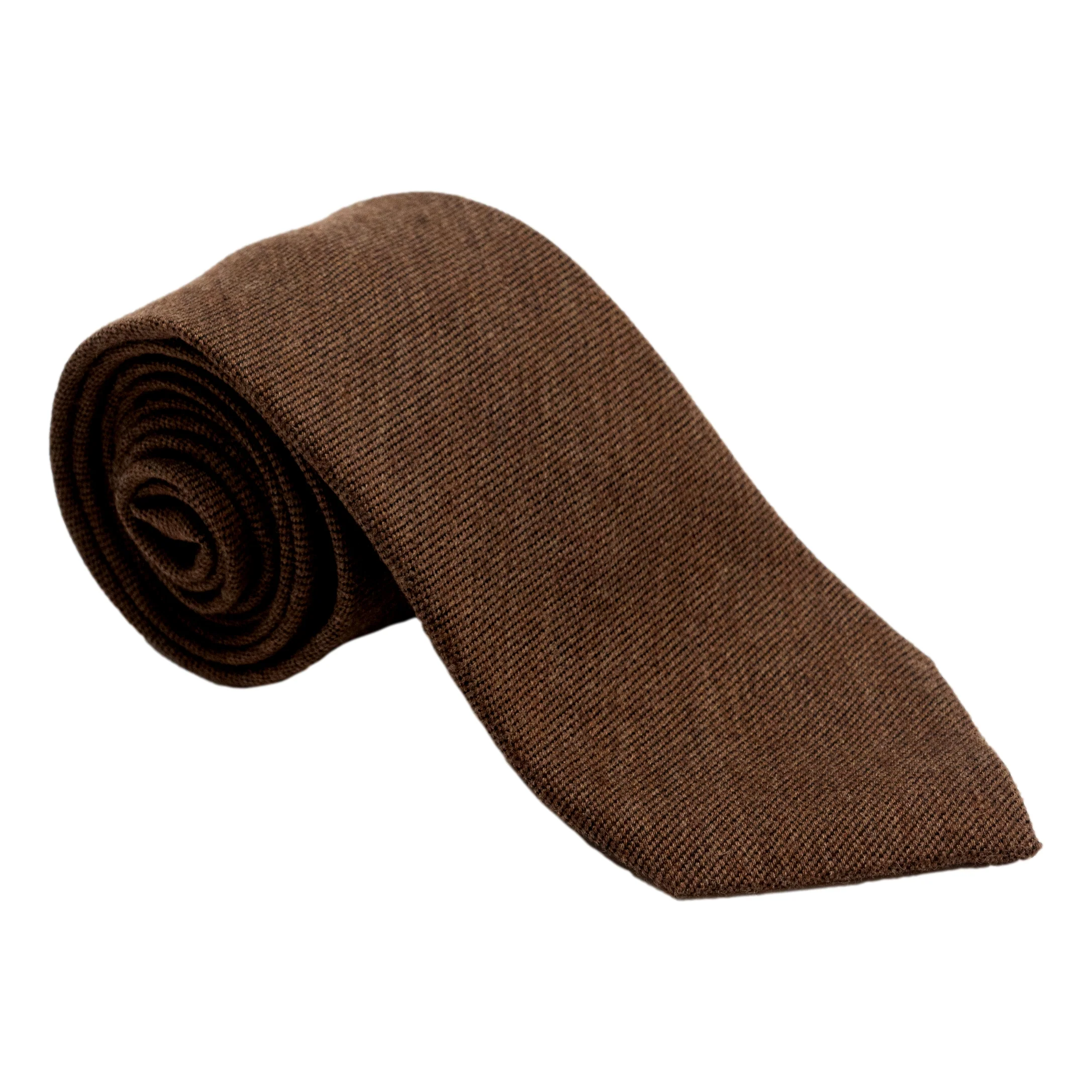 Solid Weave Wool and Silk Tie - Image 4