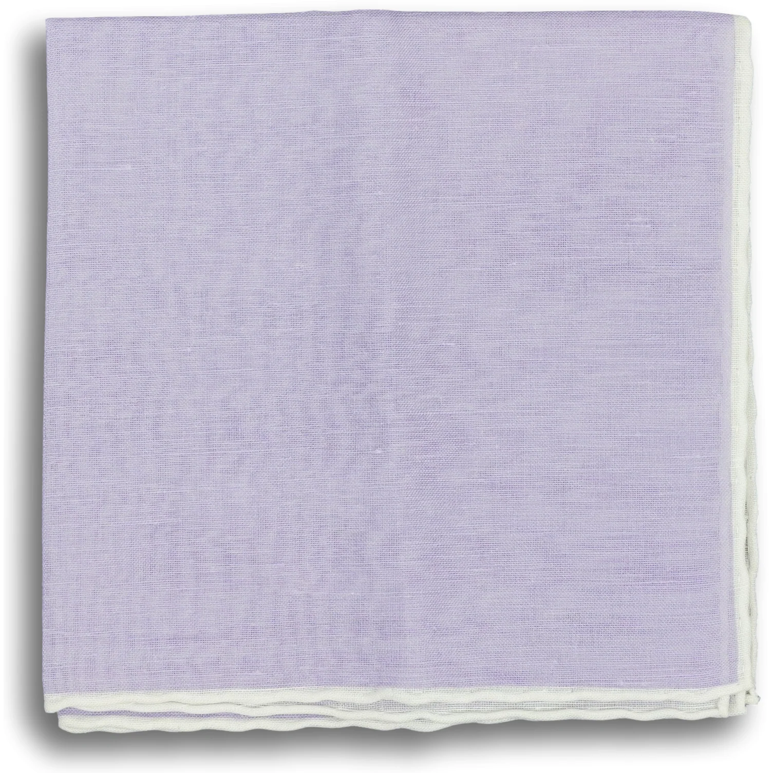 Solid with White Border Pocket Square - Image 3