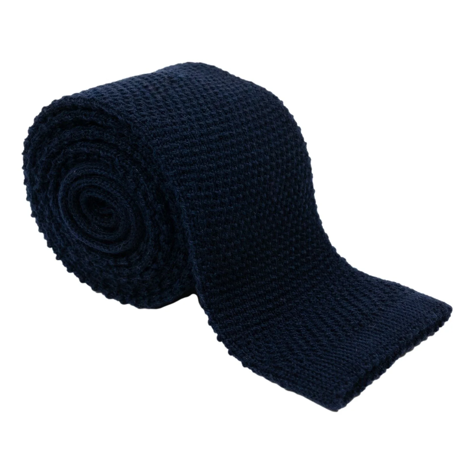 Solid Wool Knitted Tie - Image 6