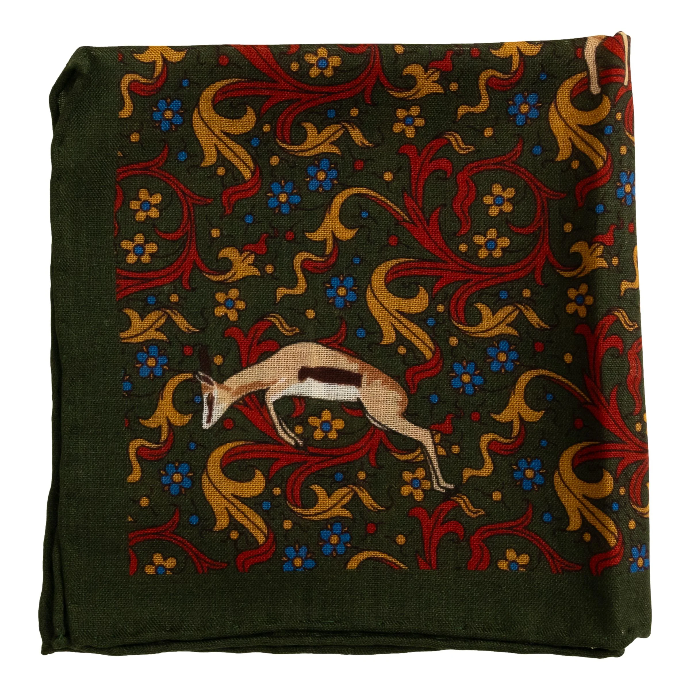 Springbok Wool and Silk Pocket Square - Image 2