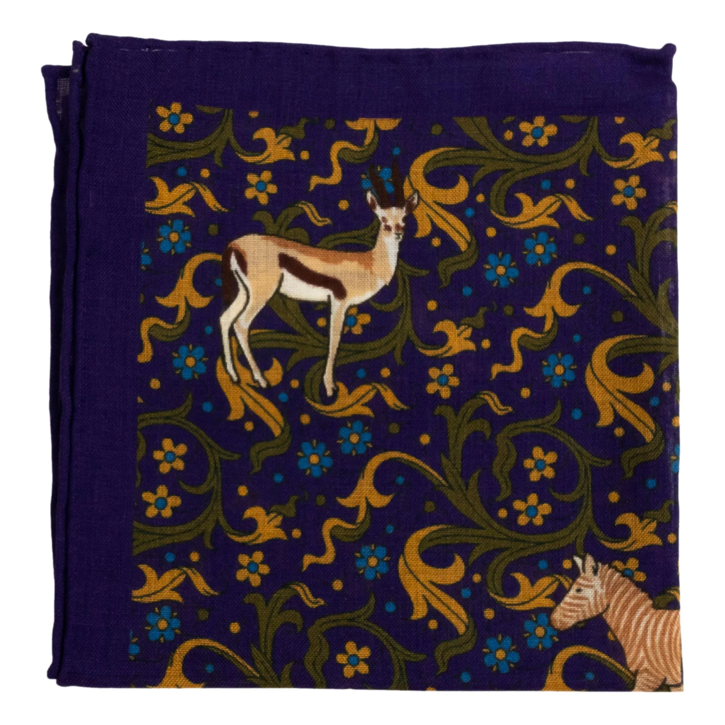 Springbok Wool and Silk Pocket Square - Image 3