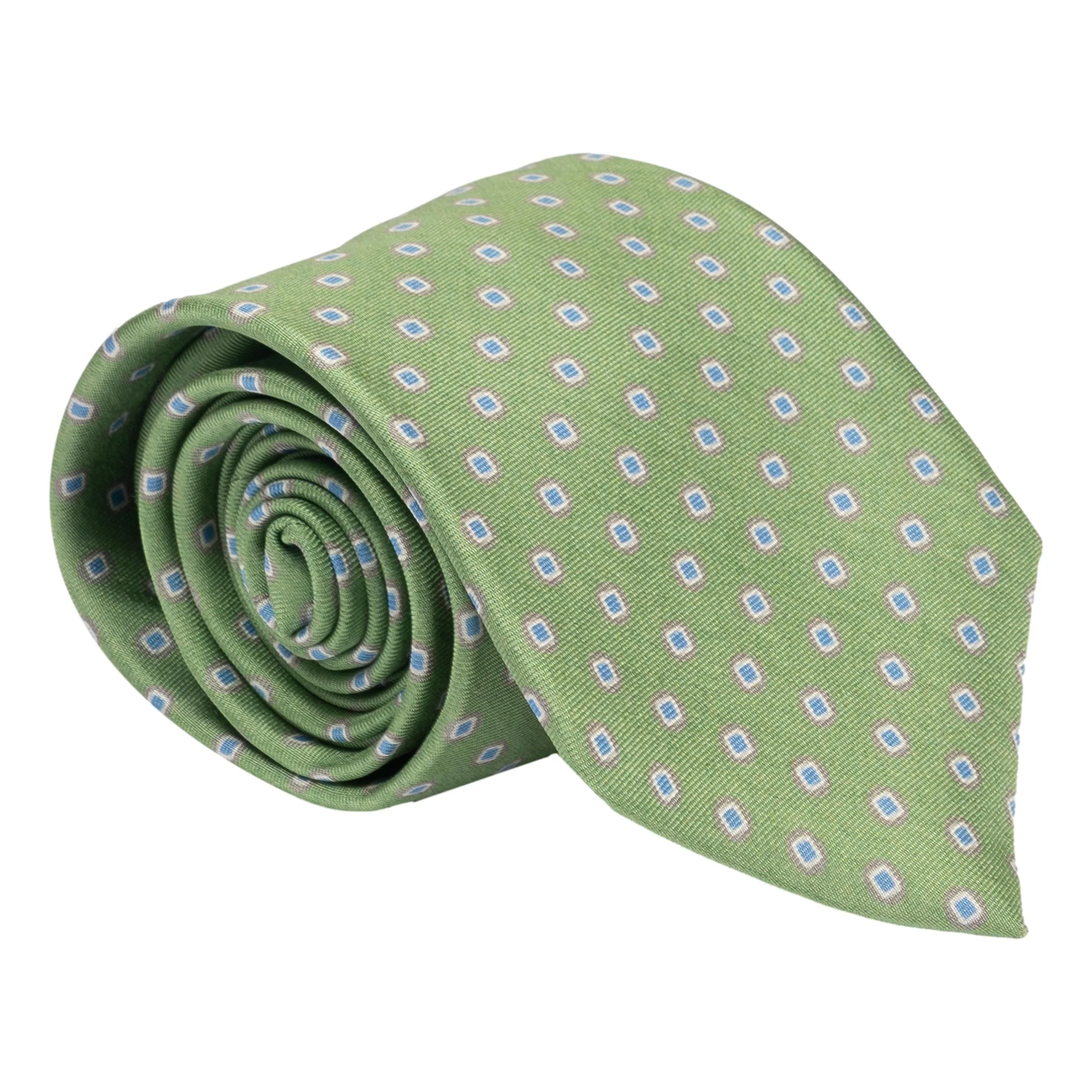 Square Inset Print Silk Tie - Image 3