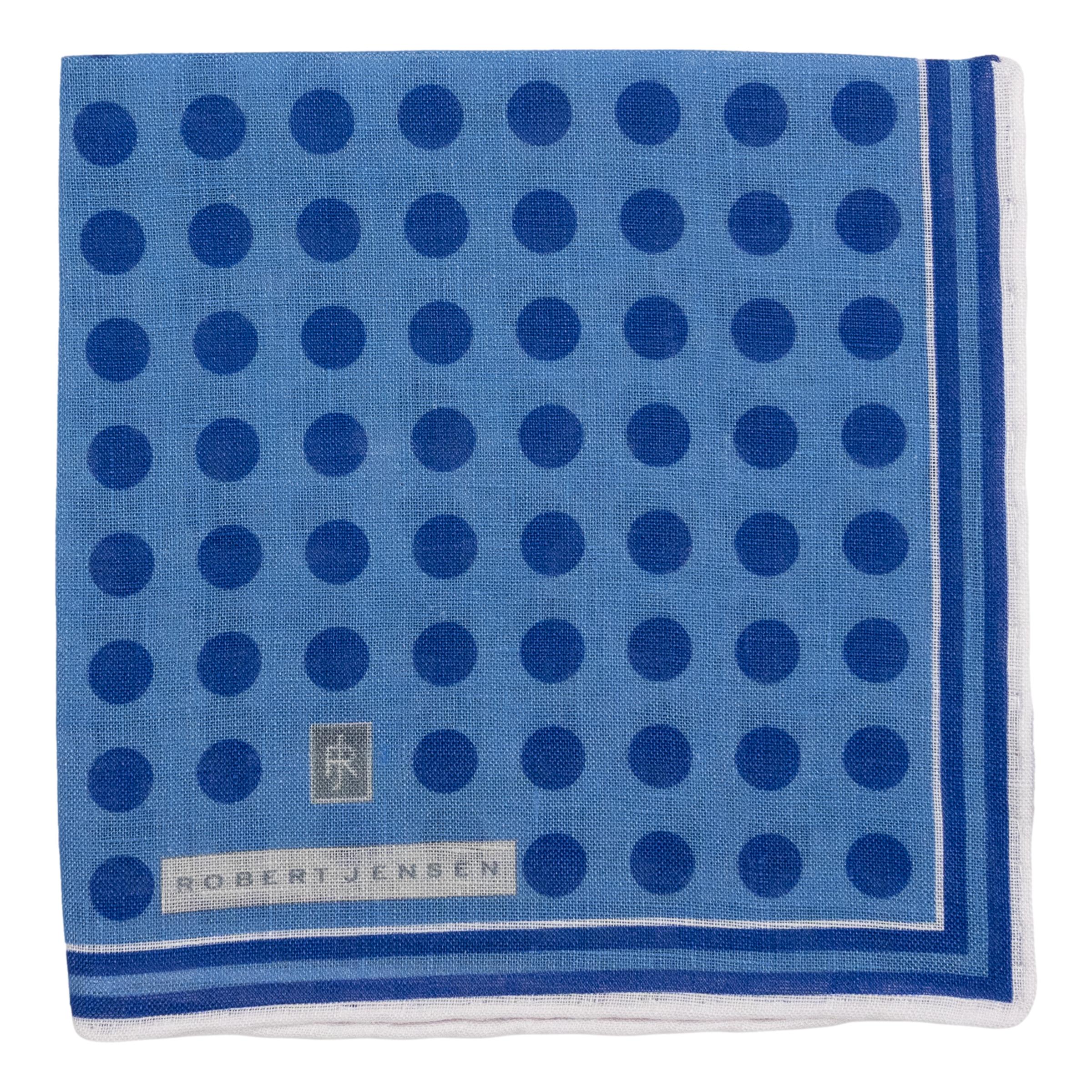 Stripe Border with Polka Dot Linen Pocket Square - Image 2