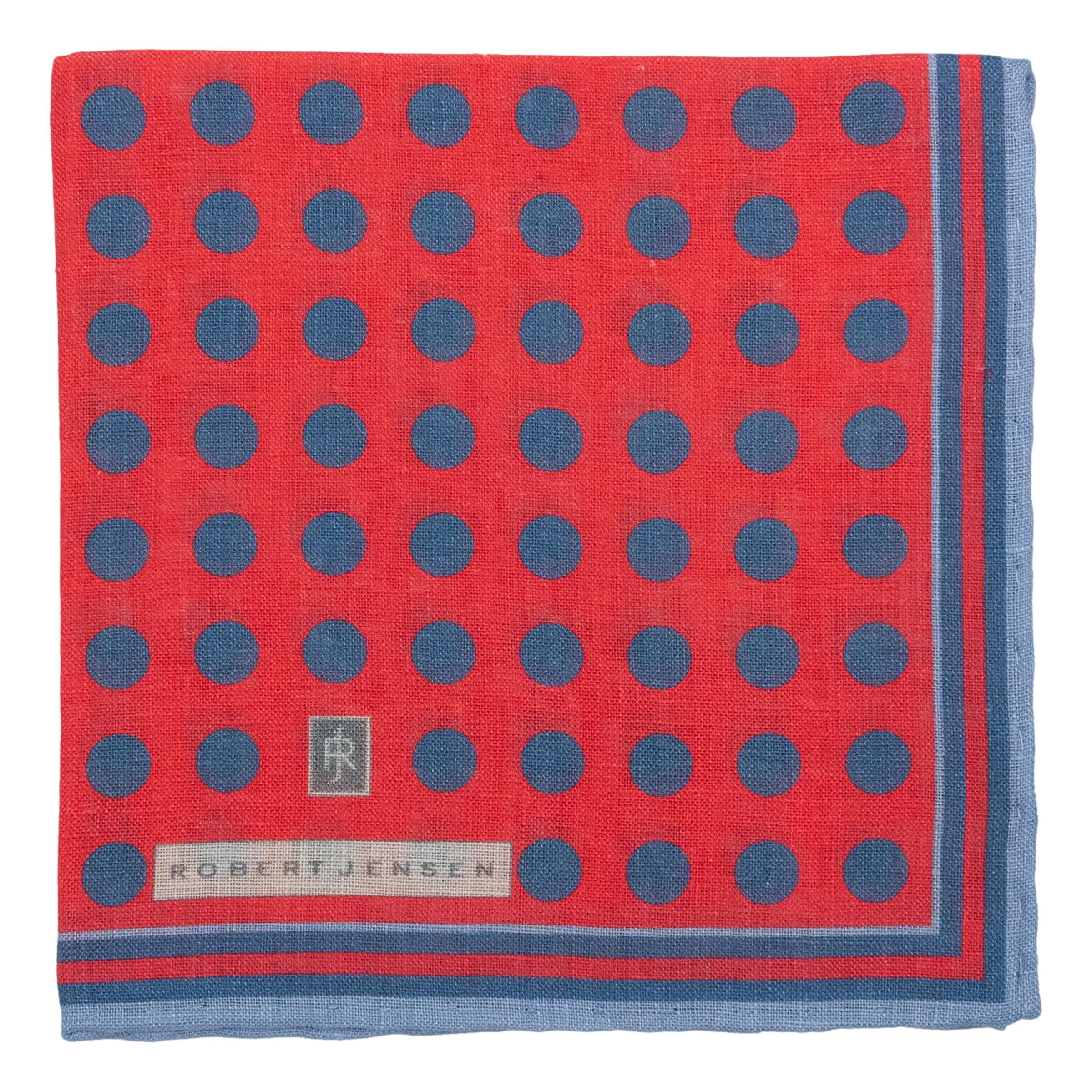 Stripe Border with Polka Dot Linen Pocket Square - Image 3