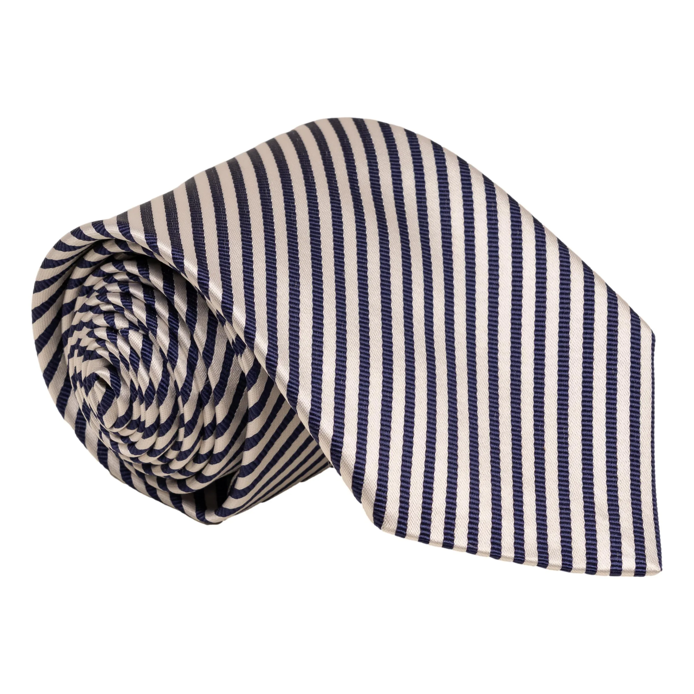 Striped Mogador Silk Tie - Image 4
