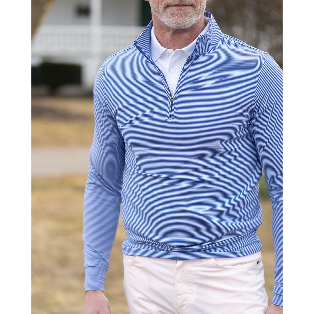 Striped Quarter Zip Pullover - Image 4