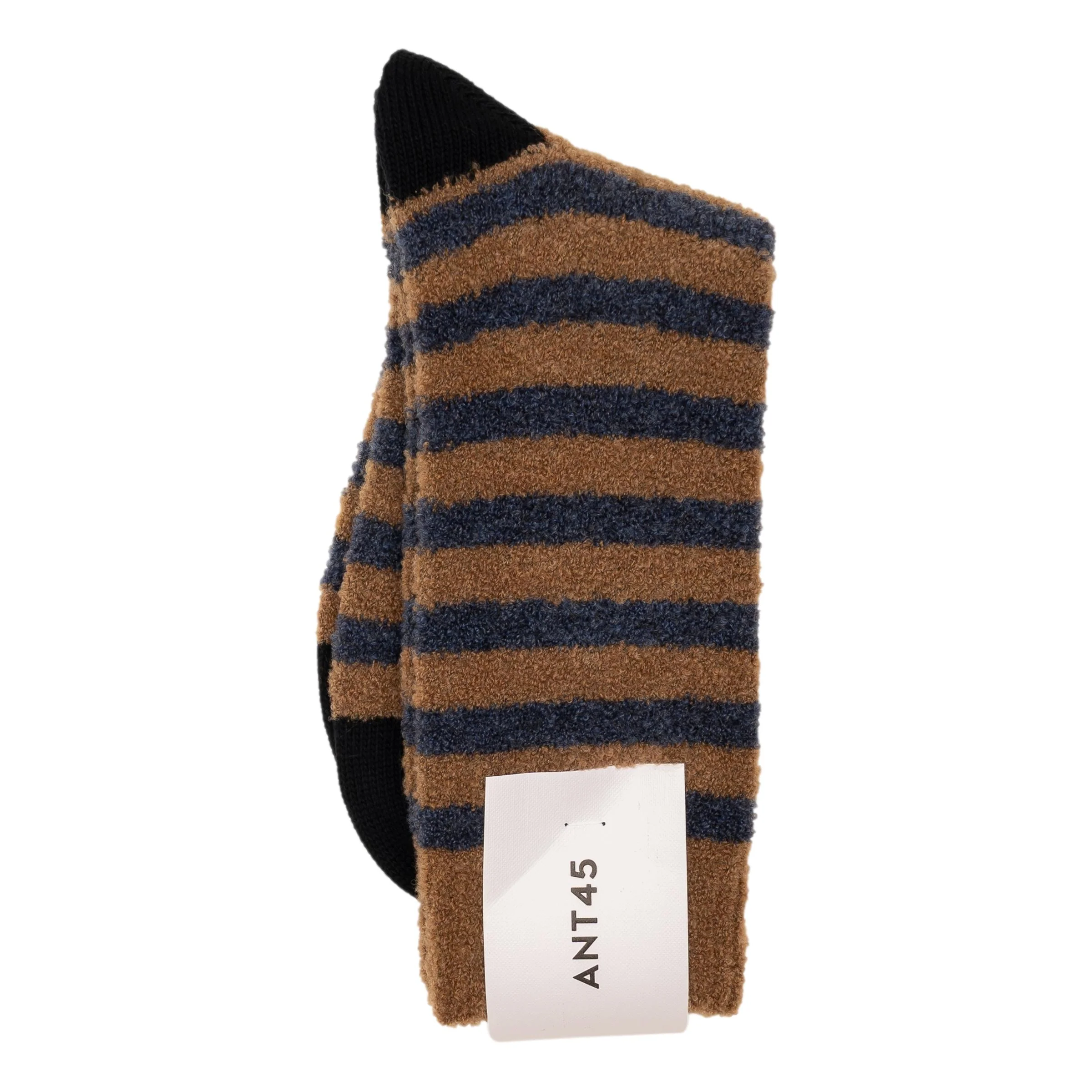 Striped Wool and Cotton Boucle Mid-Calf Socks - Image 2