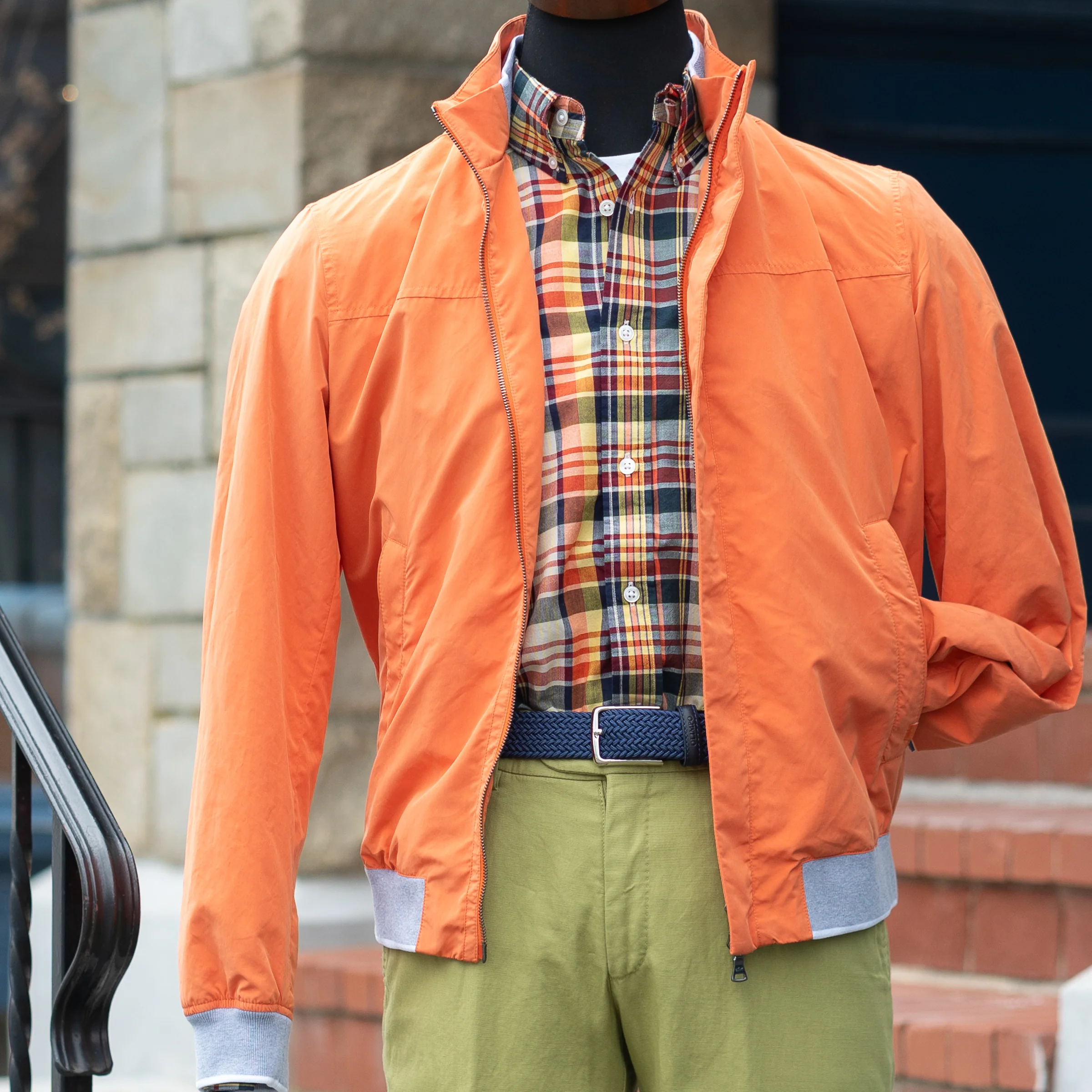 Summer Sunset Button Down Madras Sport Shirt - Image 2