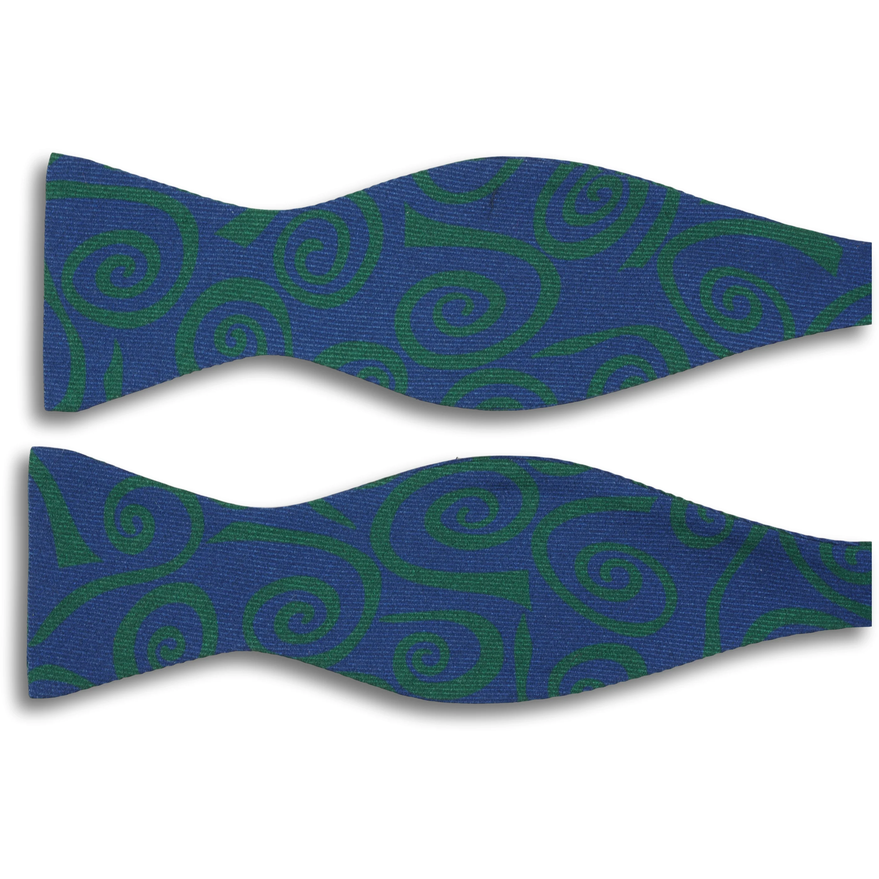 Swirl Patterned Silk Butterfly Bow - Image 2