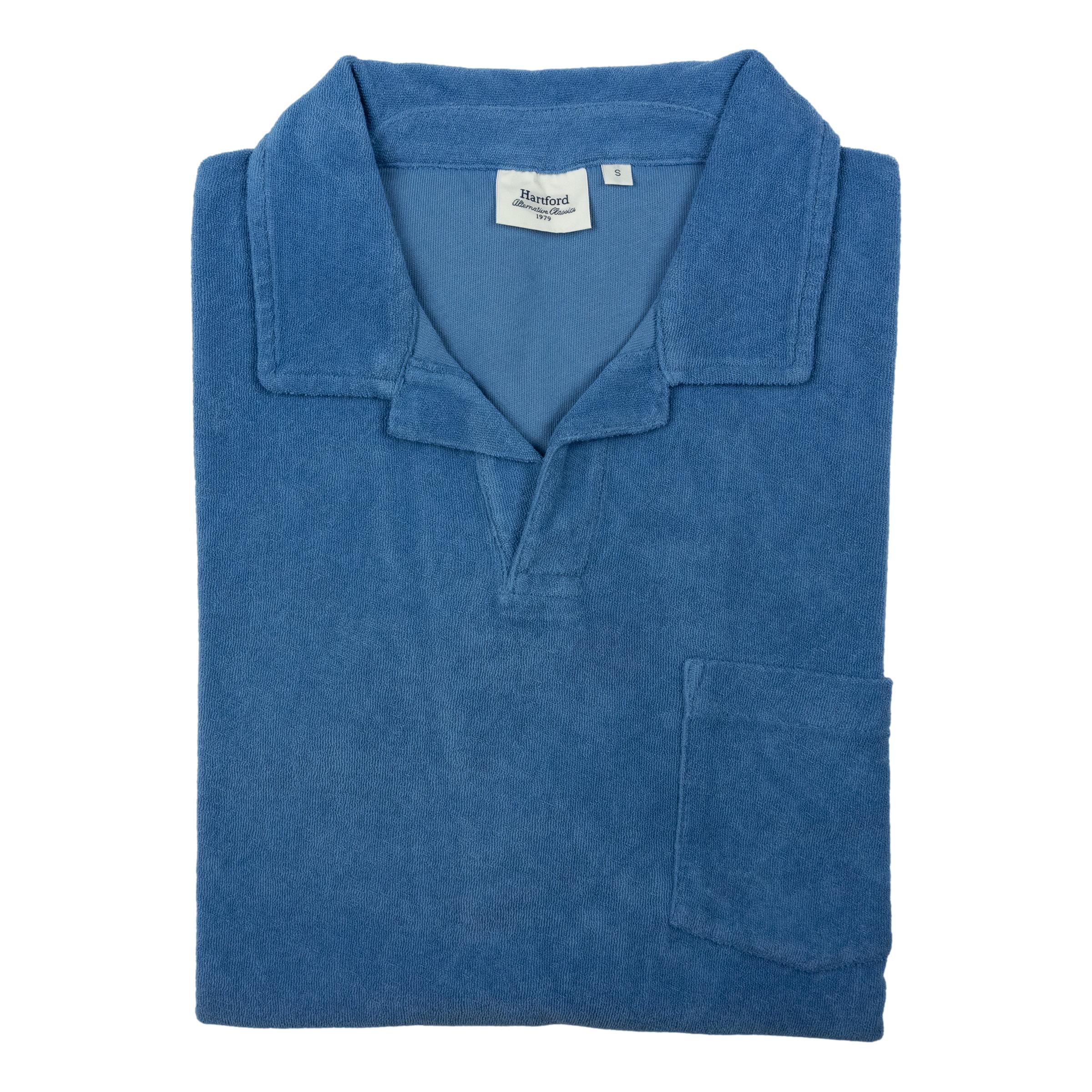 Terry Cotton Bouclette Polo Shirt - Image 3