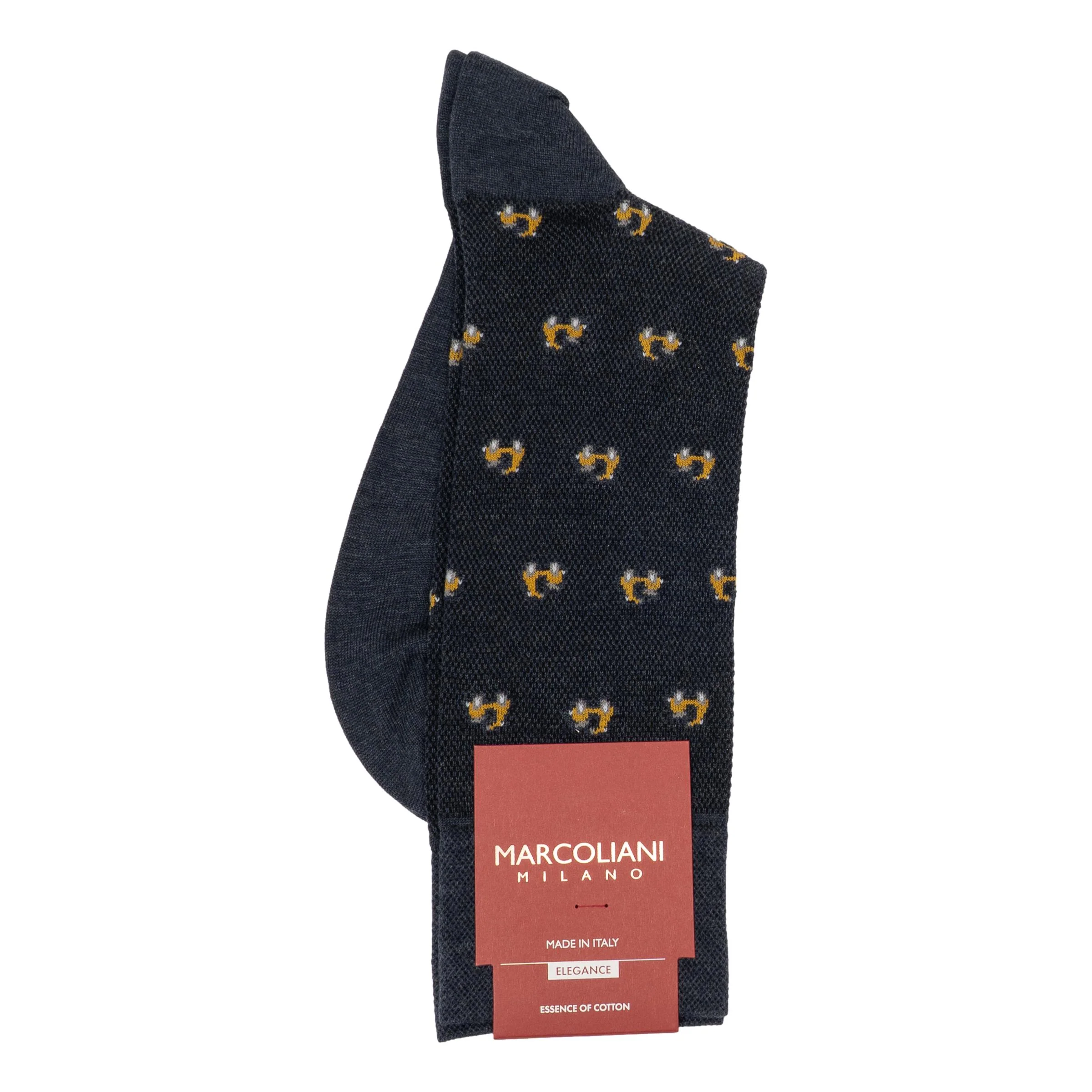 Tiny Scooter Pima Cotton Mid-Calf Dress Socks - Image 2
