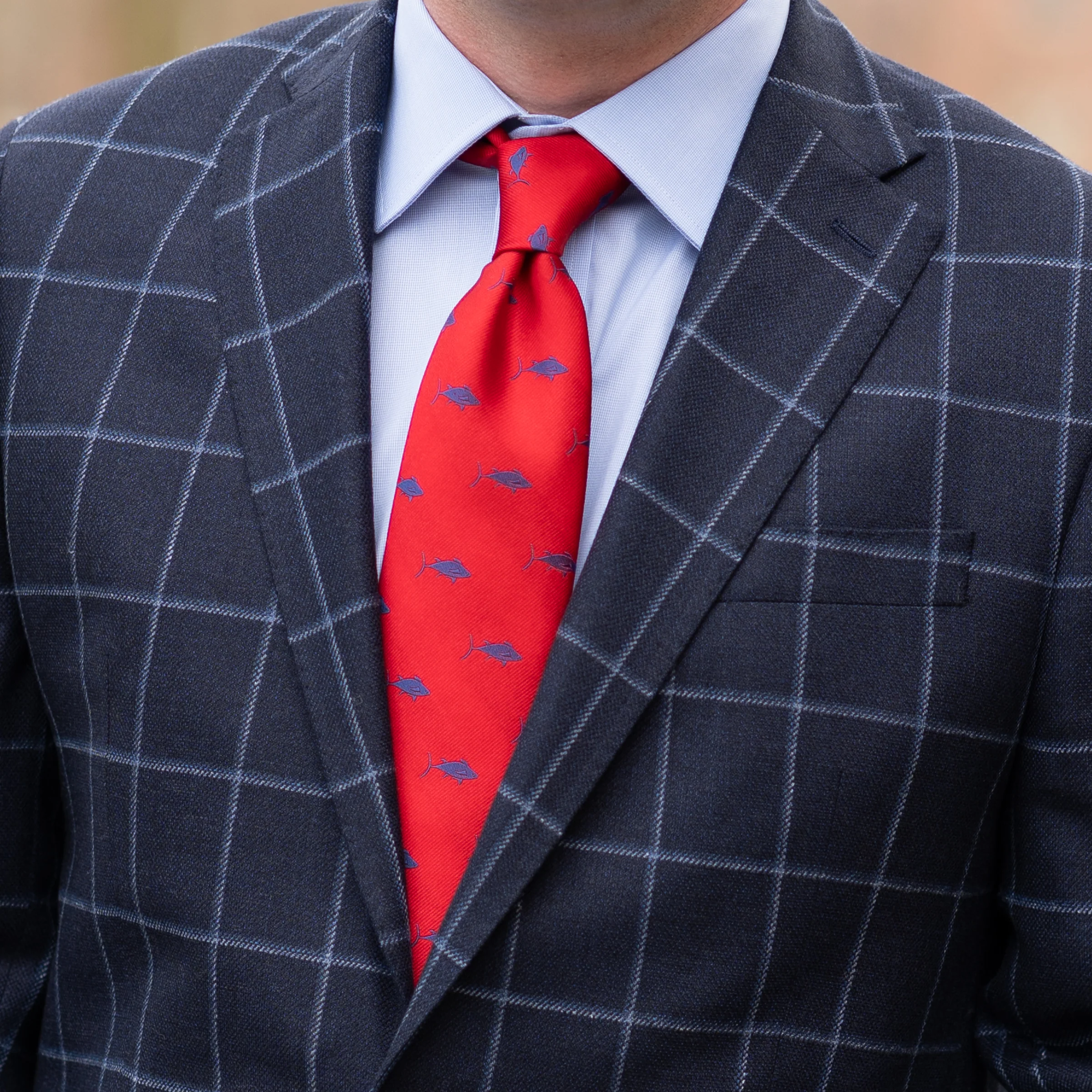Tuna Fish Silk Tie - Image 3