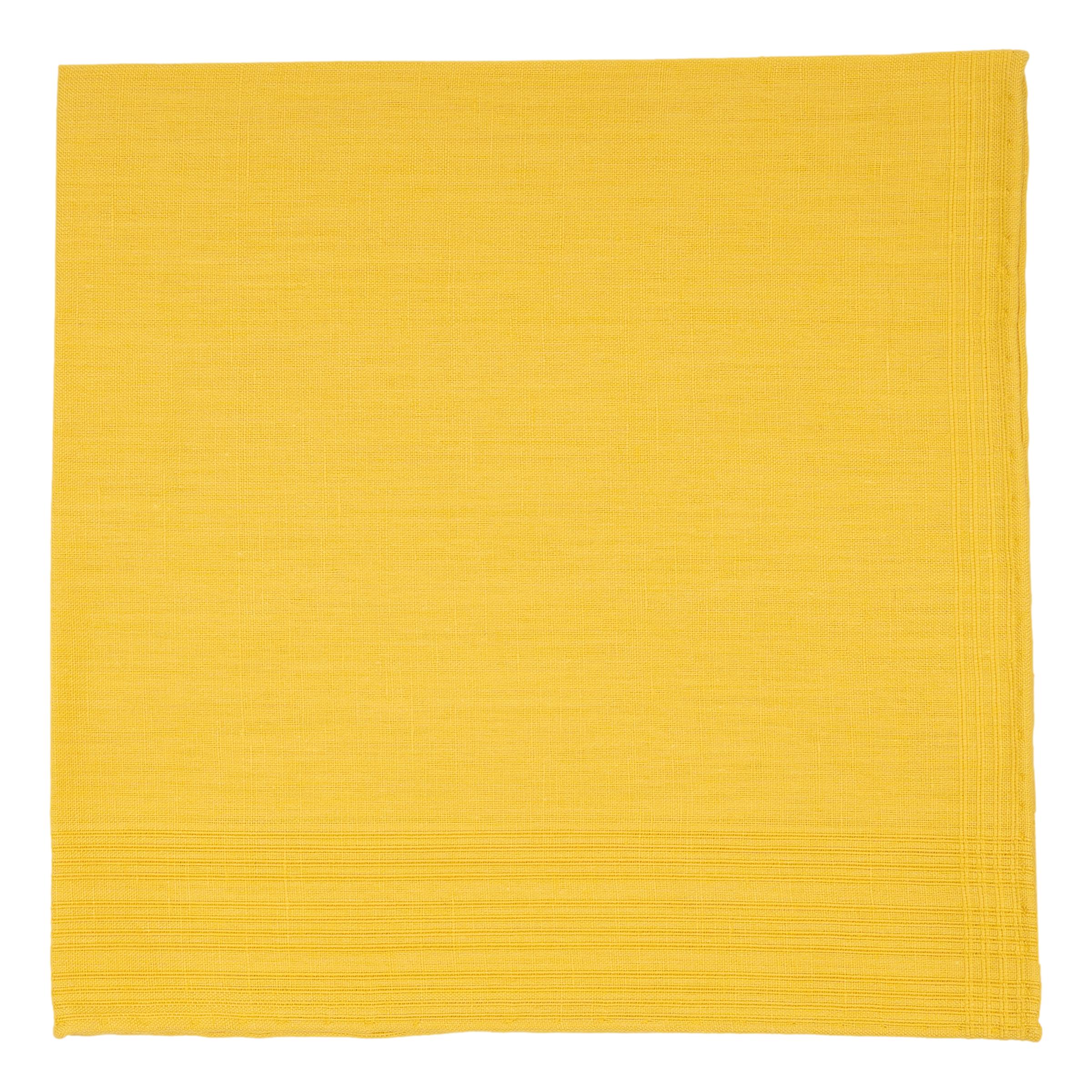 Vic Cotton and Linen Blend Pocket Square - Image 4