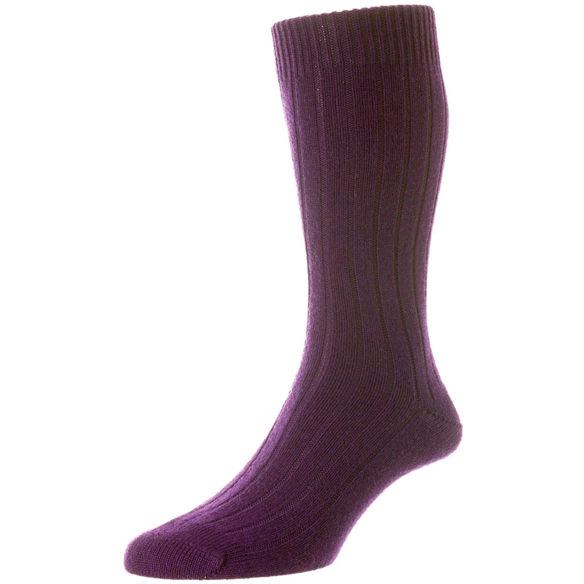Waddington 5x1 Rib Cashmere Dress Socks - Image 11