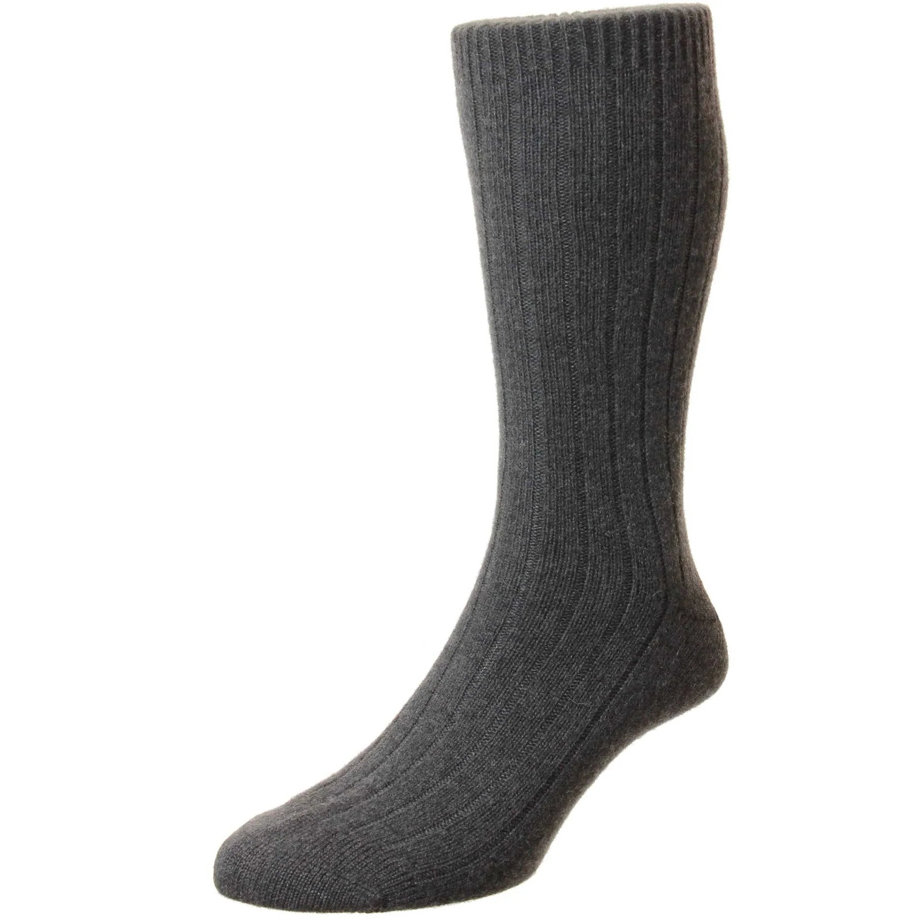 Waddington 5x1 Rib Cashmere Dress Socks - Image 6