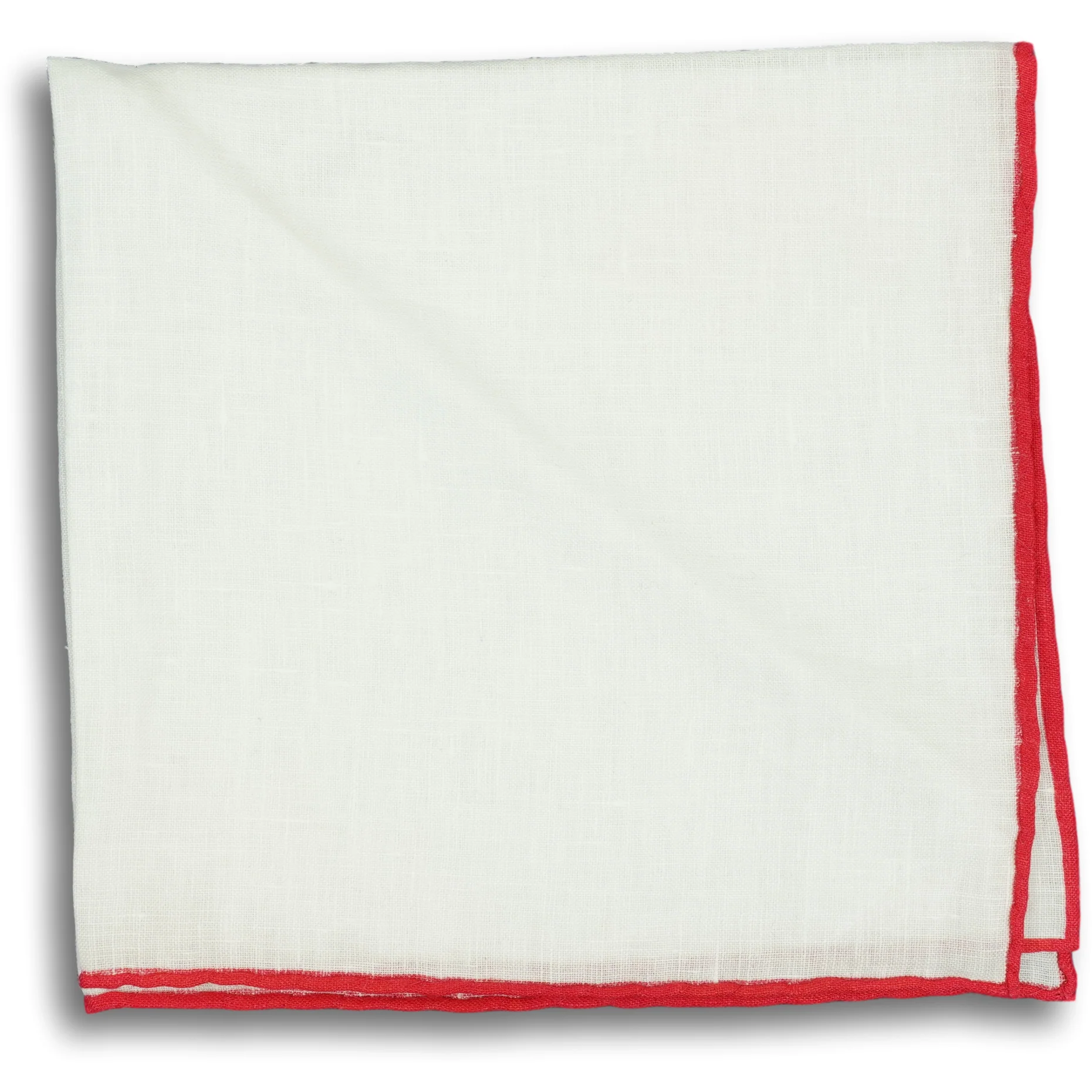 White with Colored Border Pocket Square - Image 2