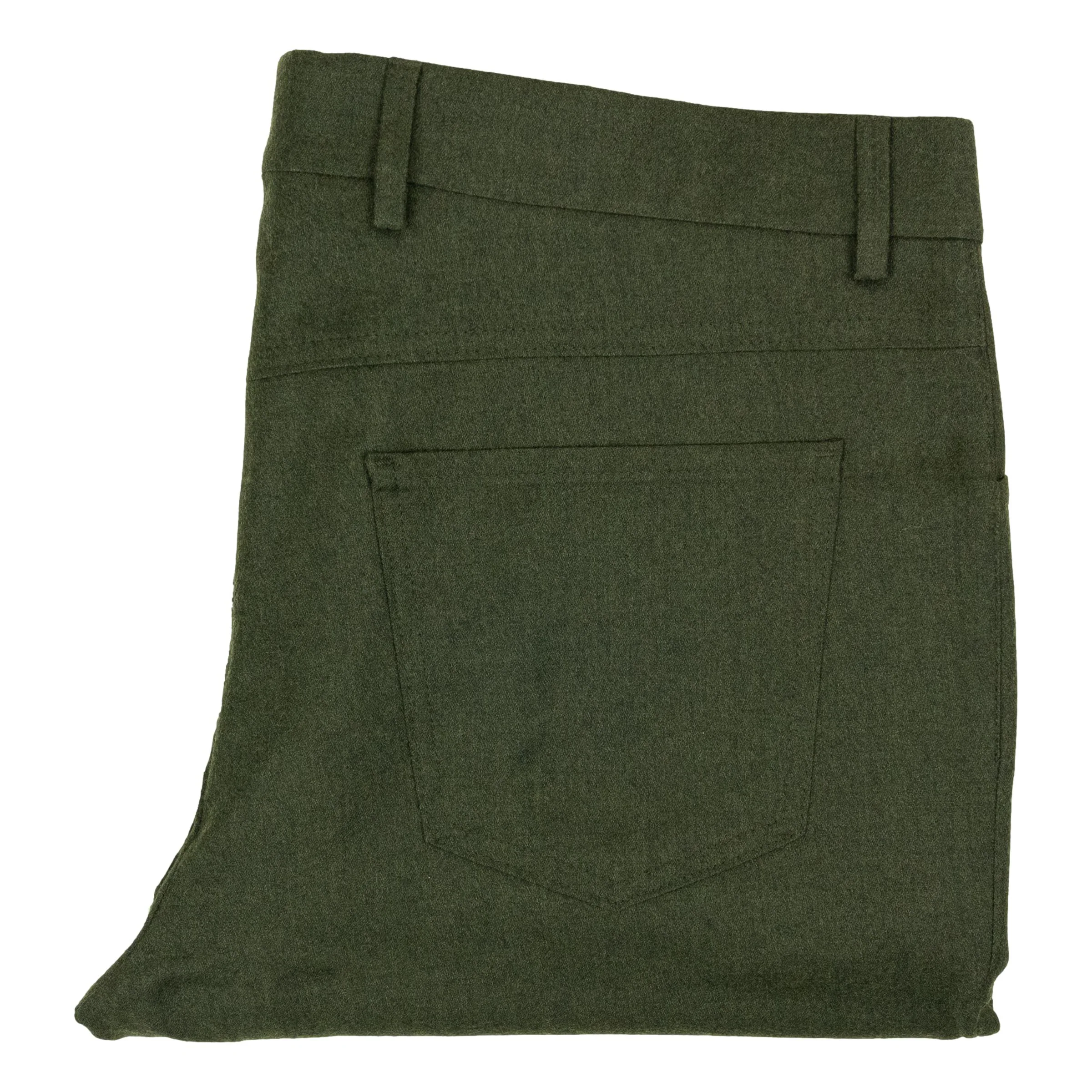 Wool Cashmere Blend Flannel 5-Pocket Trouser - Image 3