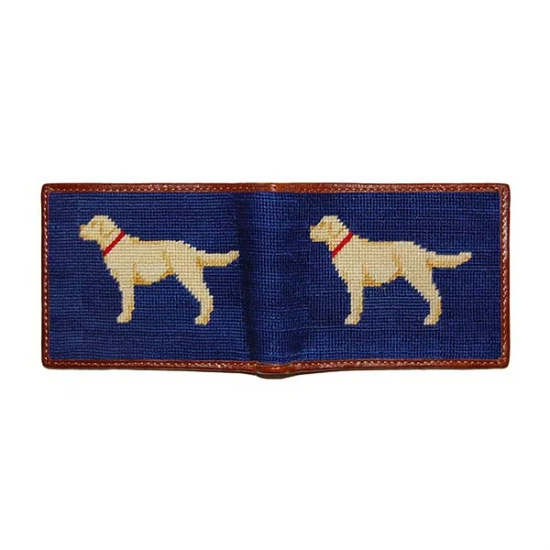 Yellow Lab Needlepoint Bi-Fold Wallet - Image 2